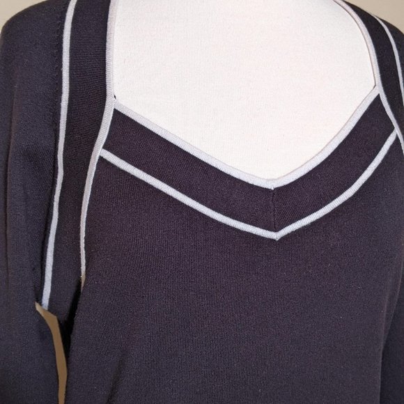 Planet Black and White top 3/4 Sleeve - Picture 6 of 15